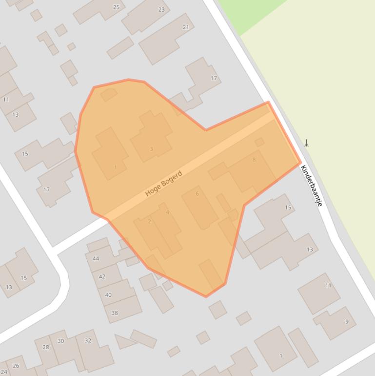 Kaart van postcodegebied 4651XV.