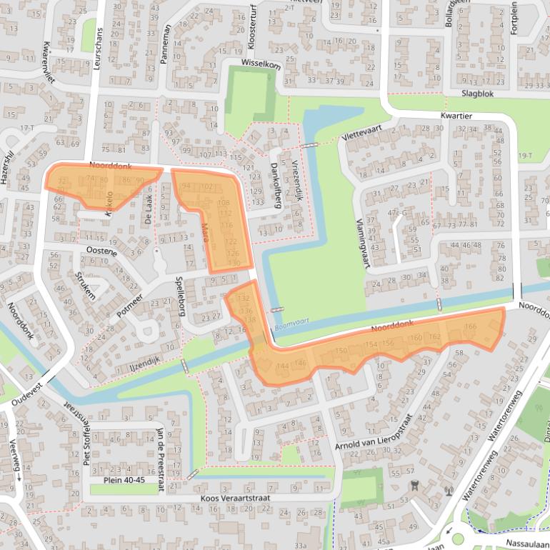 Kaart van postcodegebied 4651ZB.