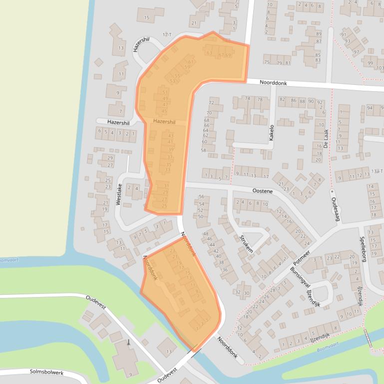 Kaart van postcodegebied 4651ZC.