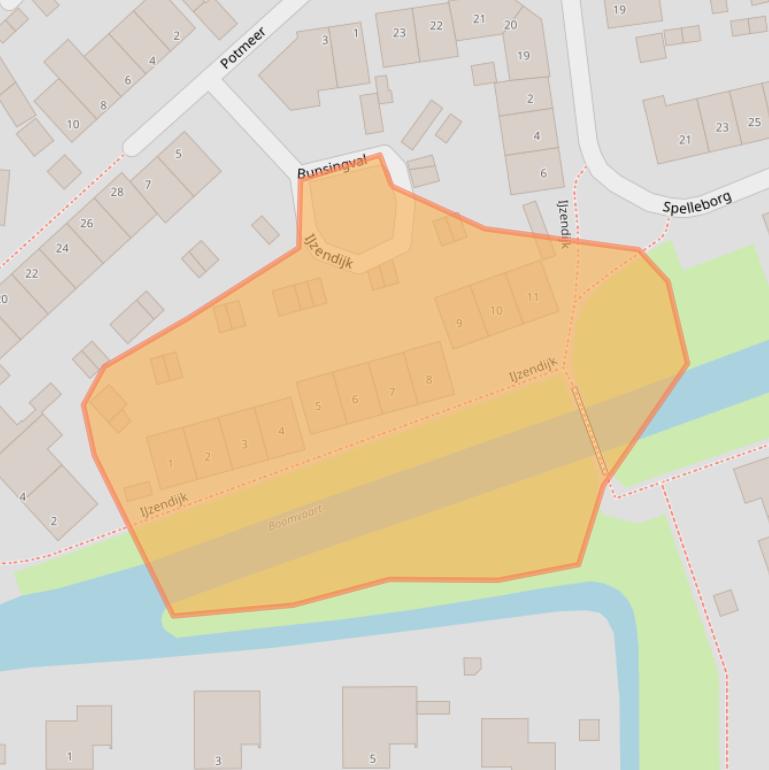 Kaart van postcodegebied 4651ZL.