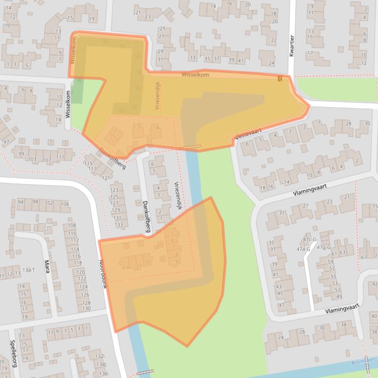 Kaart van postcodegebied 4651ZS.
