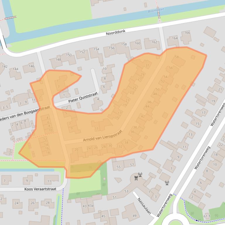 Kaart van postcodegebied 4651ZX.