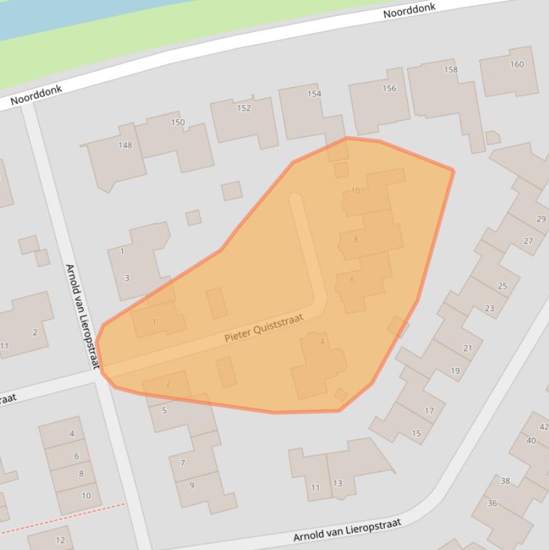 Kaart van postcodegebied 4651ZZ.