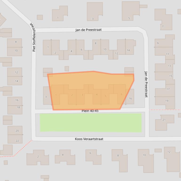Kaart van postcodegebied 4652AR.