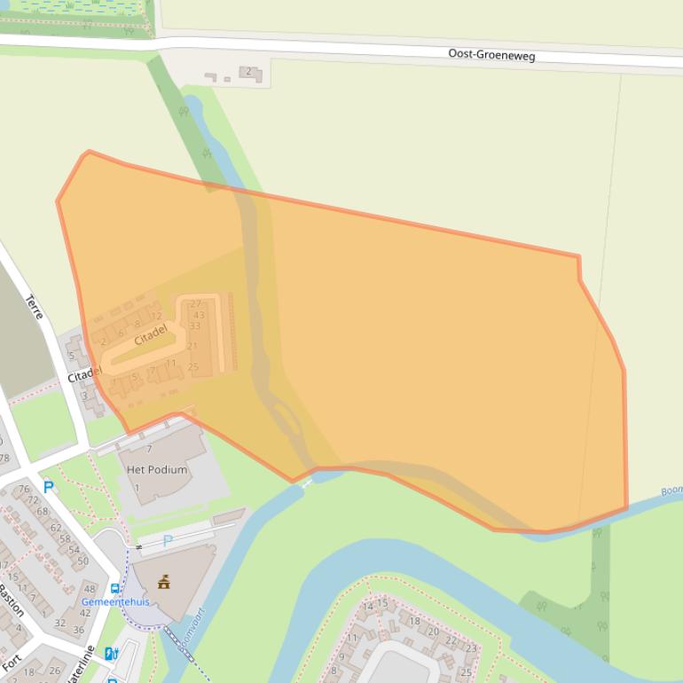 Kaart van postcodegebied 4652GJ.