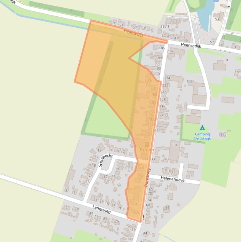 Kaart van postcodegebied 4655AB.