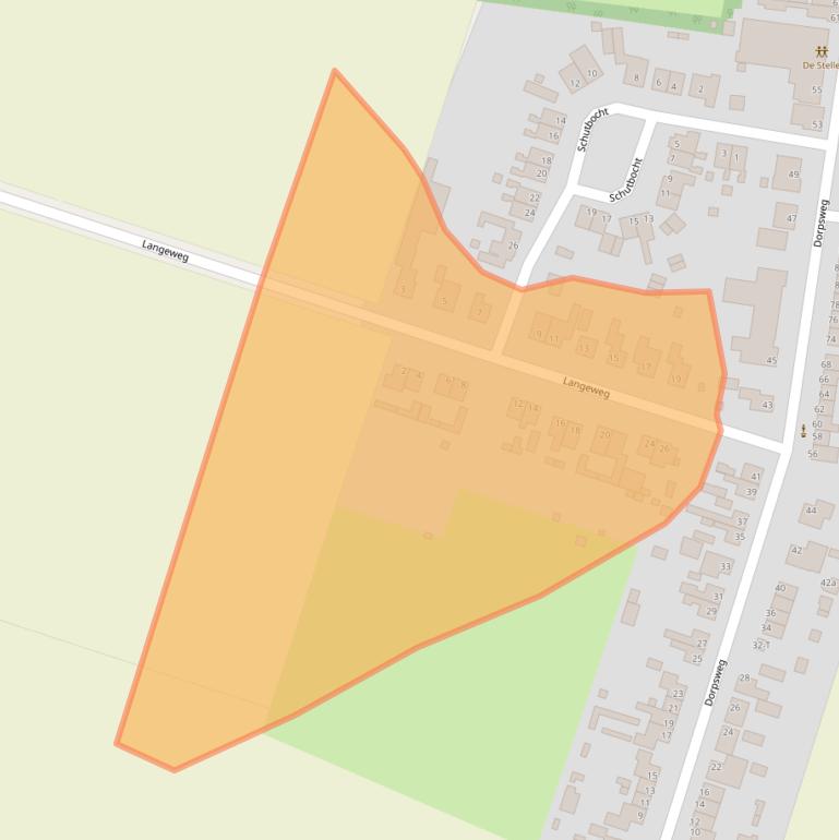 Kaart van postcodegebied 4655AJ.