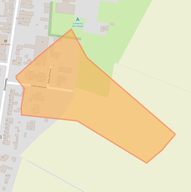 Kaart van postcodegebied 4655AN.