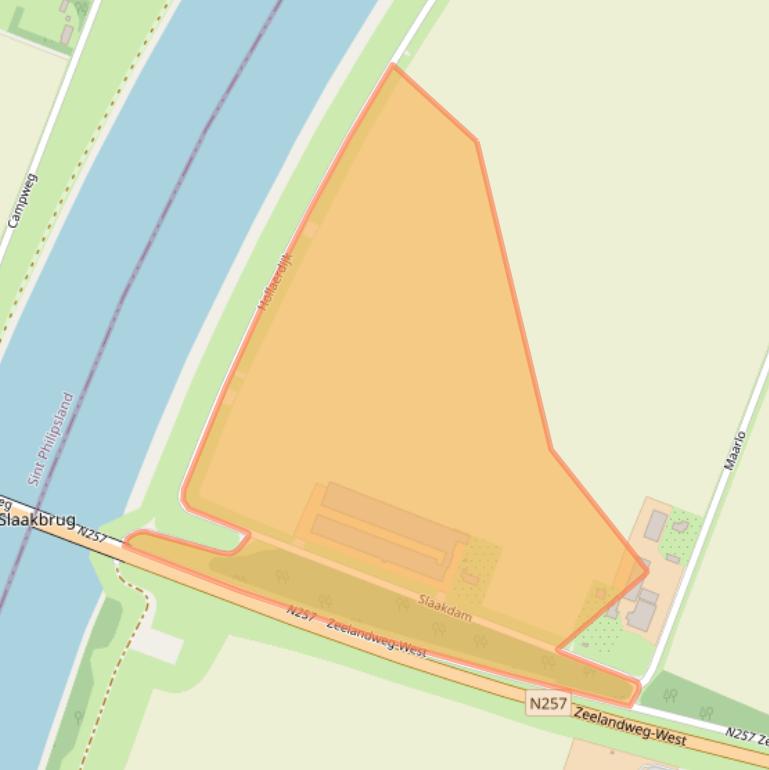 Kaart van postcodegebied 4655RX.