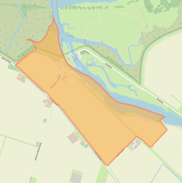 Kaart van postcodegebied 4655ST.