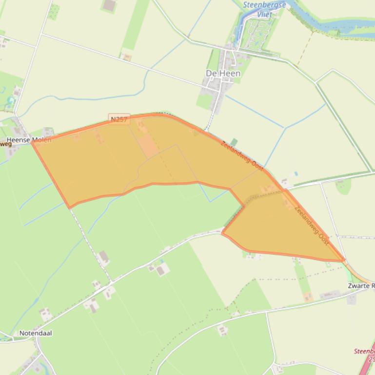 Kaart van postcodegebied 4655TT.