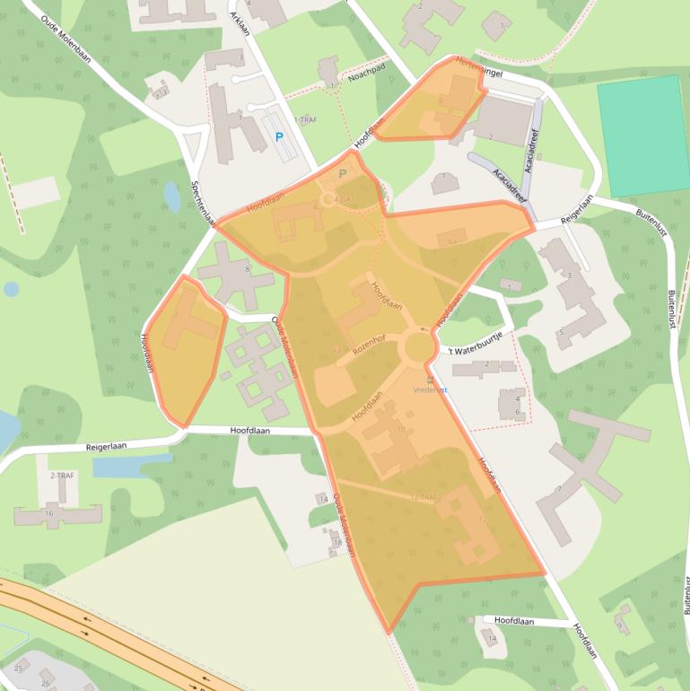 Kaart van postcodegebied 4661AA.