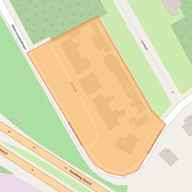 Kaart van postcodegebied 4661AB.