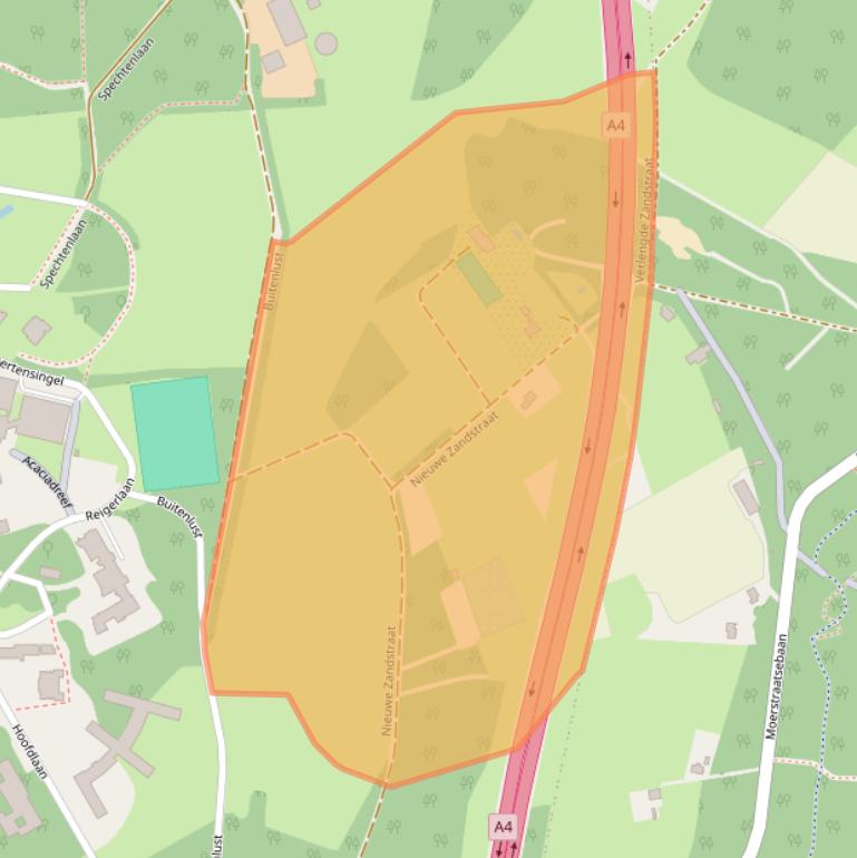 Kaart van postcodegebied 4661AP.