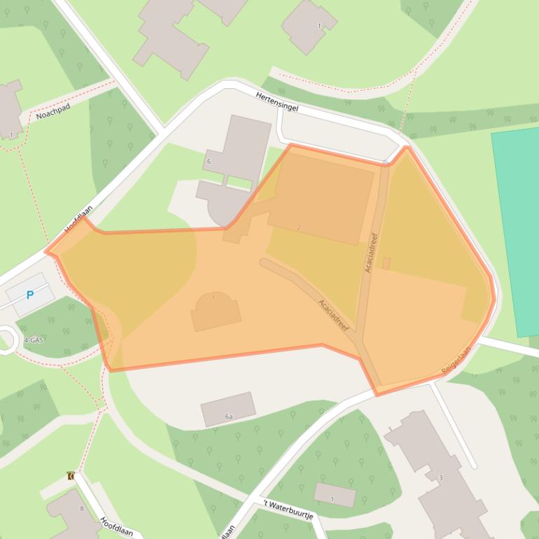 Kaart van postcodegebied 4661AR.