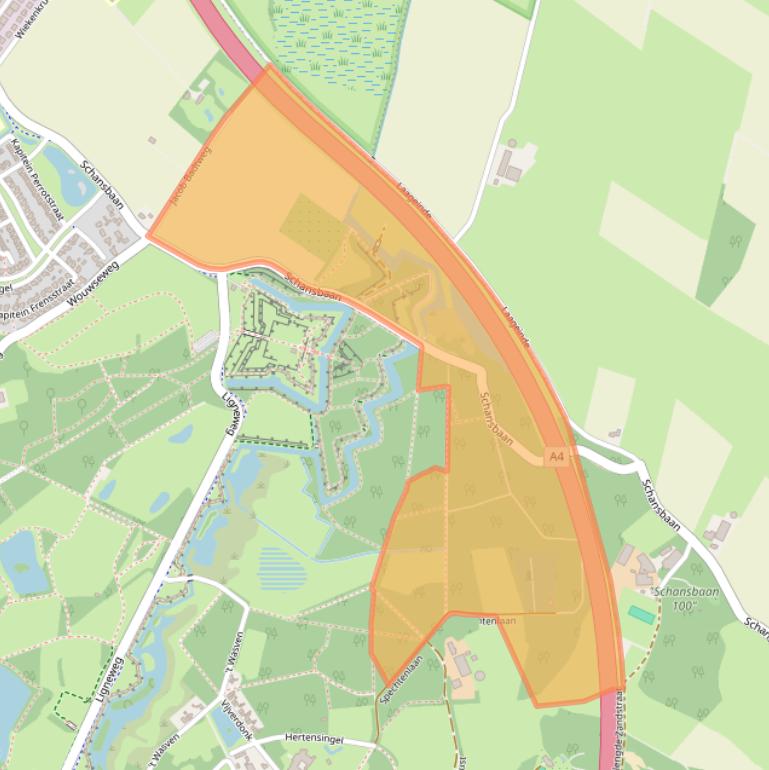 Kaart van postcodegebied 4661AV.