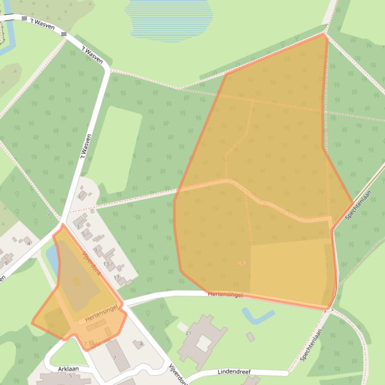 Kaart van postcodegebied 4661AW.