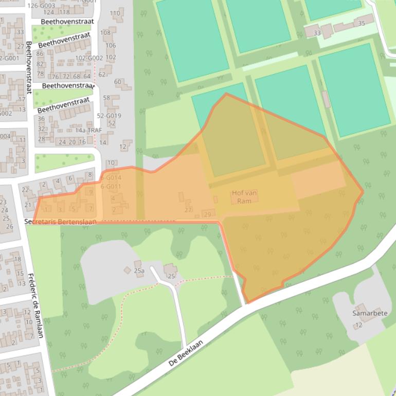 Kaart van postcodegebied 4661BA.