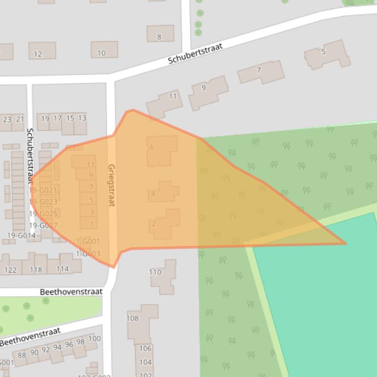 Kaart van postcodegebied 4661BB.