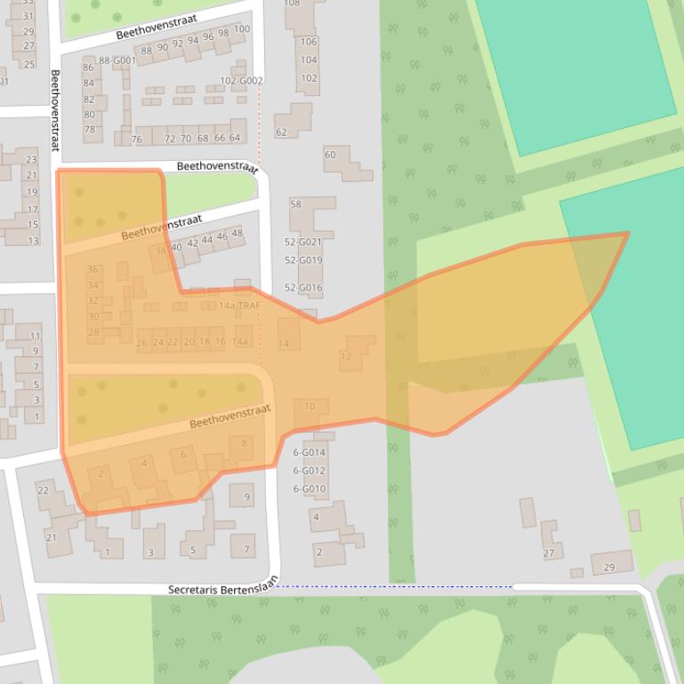 Kaart van postcodegebied 4661BH.