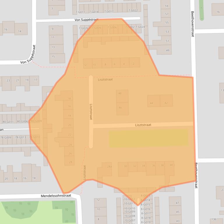 Kaart van postcodegebied 4661BS.