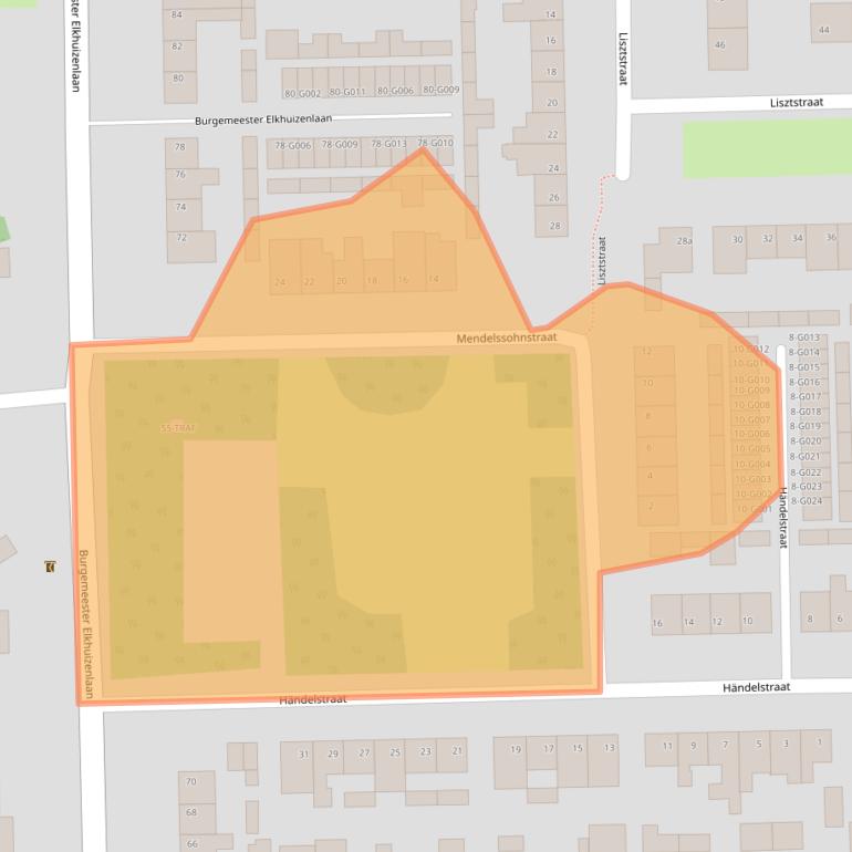 Kaart van postcodegebied 4661BV.
