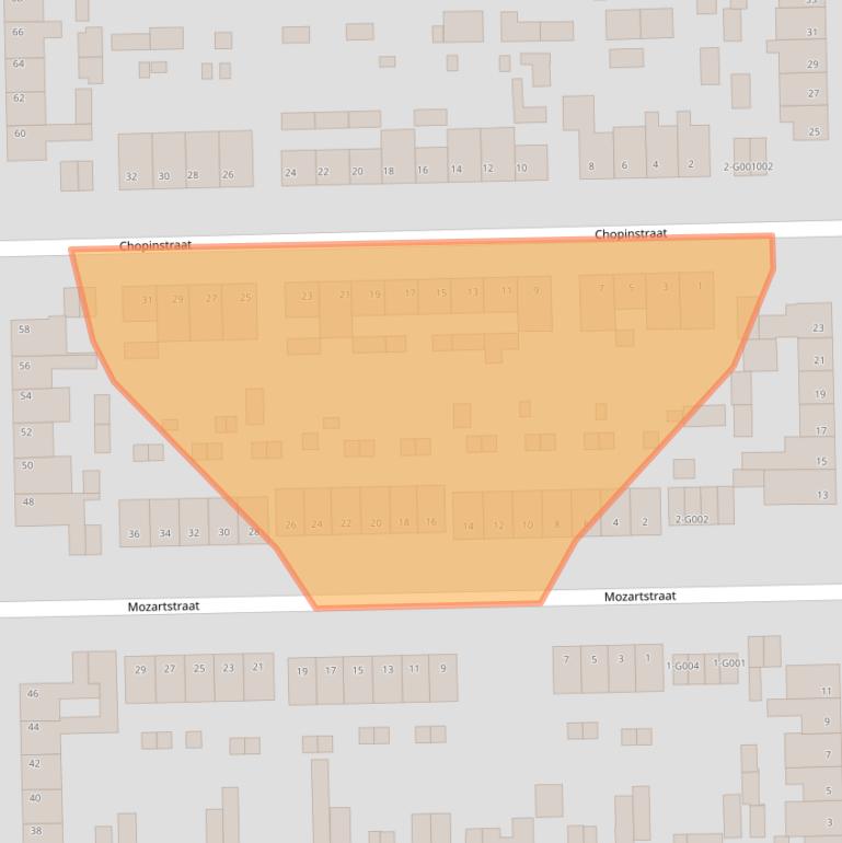 Kaart van postcodegebied 4661CA.