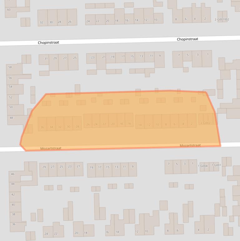 Kaart van postcodegebied 4661CD.