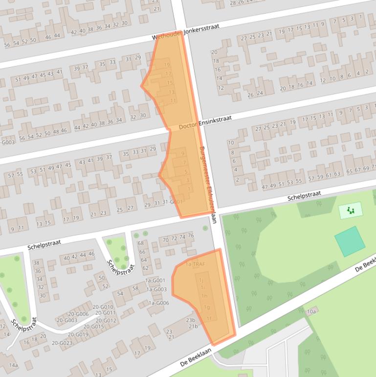 Kaart van postcodegebied 4661CG.