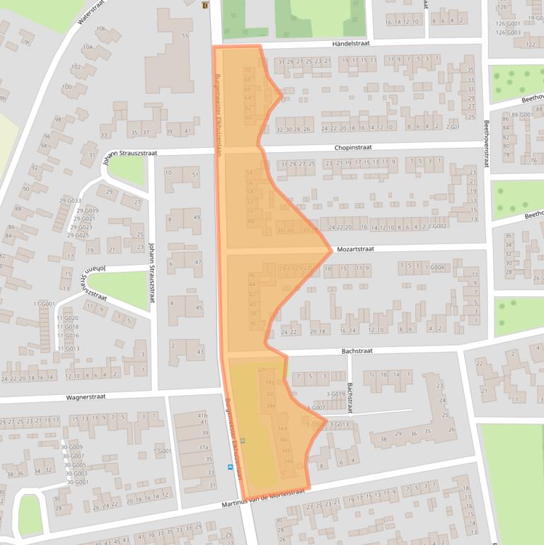 Kaart van postcodegebied 4661CL.
