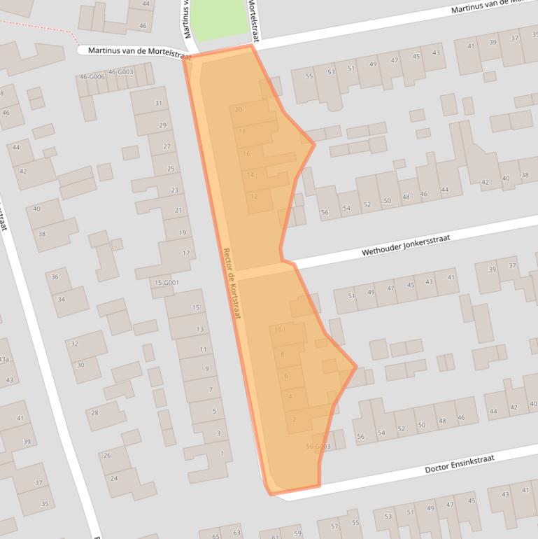 Kaart van postcodegebied 4661CZ.