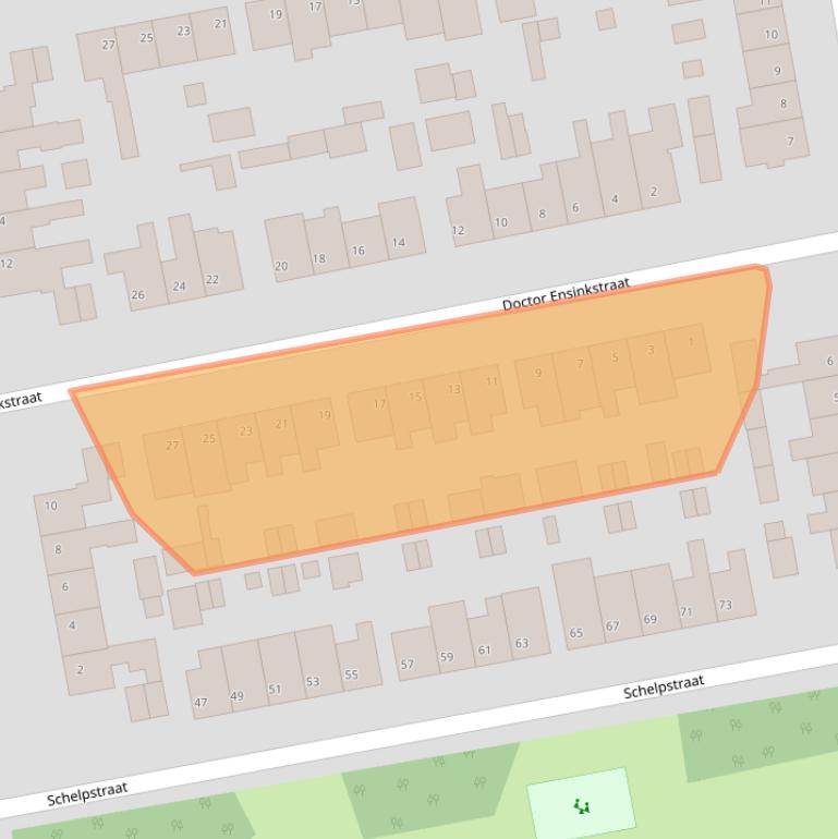 Kaart van postcodegebied 4661EE.