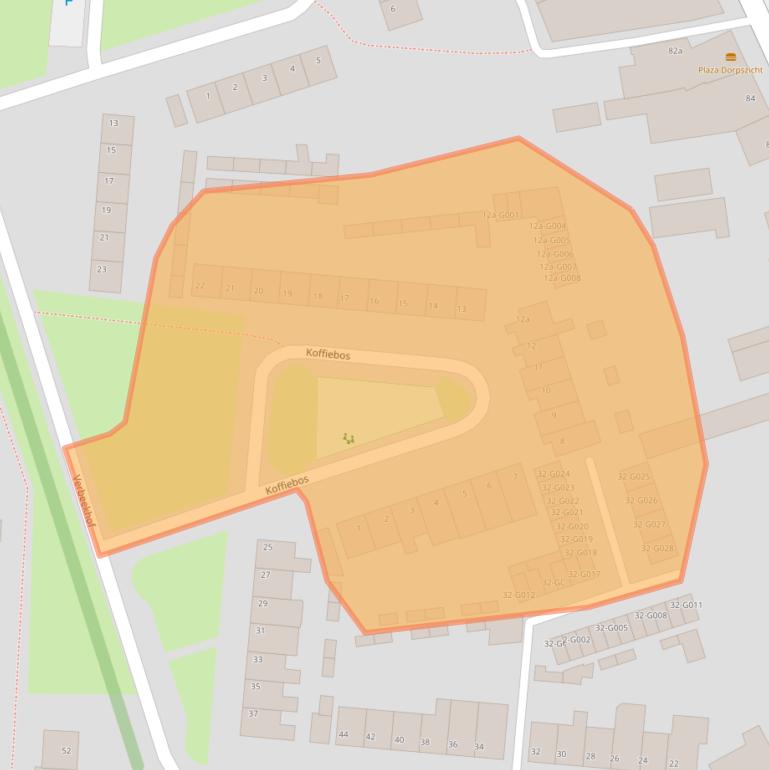 Kaart van postcodegebied 4661GM.