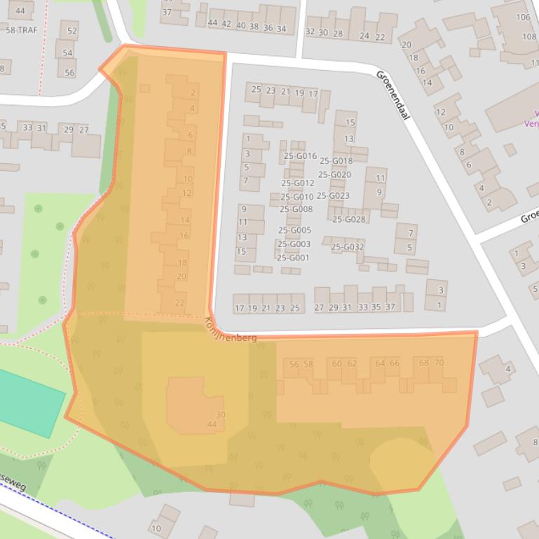 Kaart van postcodegebied 4661HB.