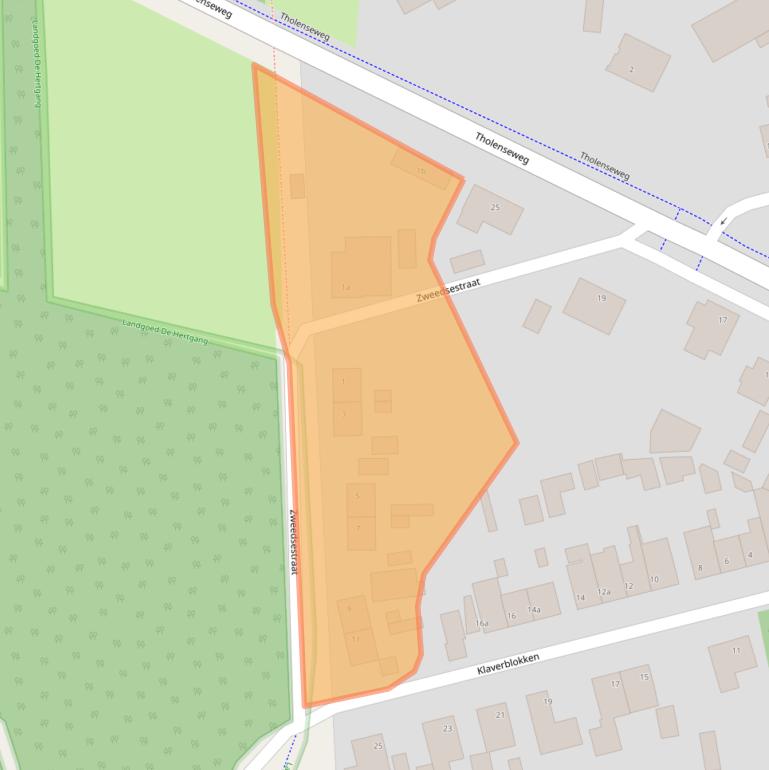 Kaart van postcodegebied 4661HH.