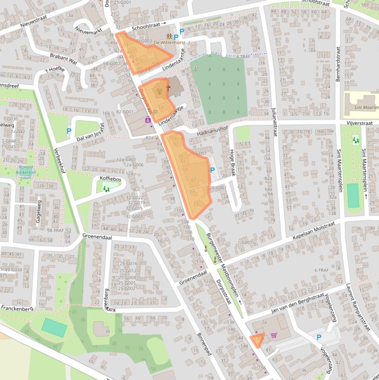 Kaart van postcodegebied 4661HM.