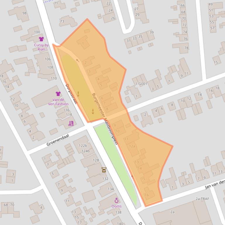 Kaart van postcodegebied 4661HX.