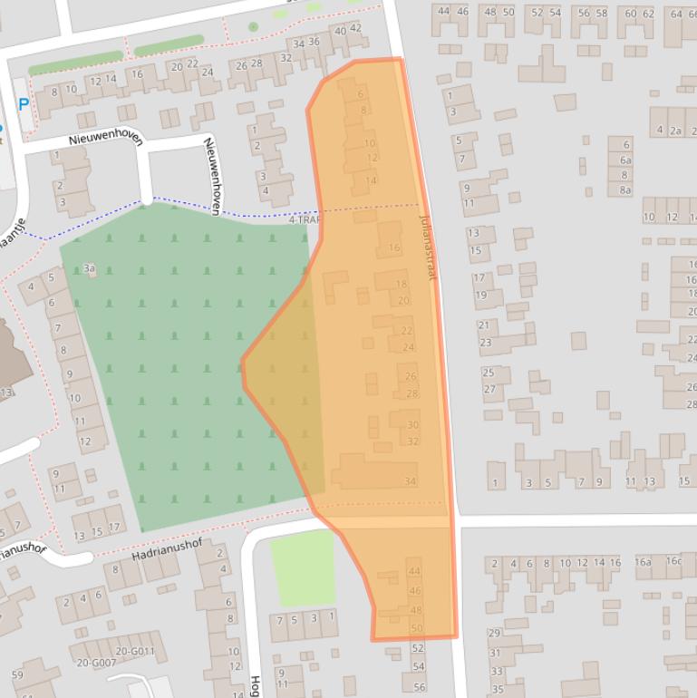 Kaart van postcodegebied 4661JR.