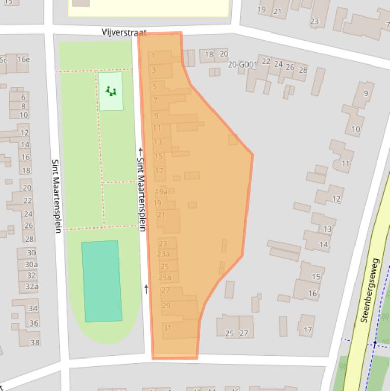 Kaart van postcodegebied 4661KA.