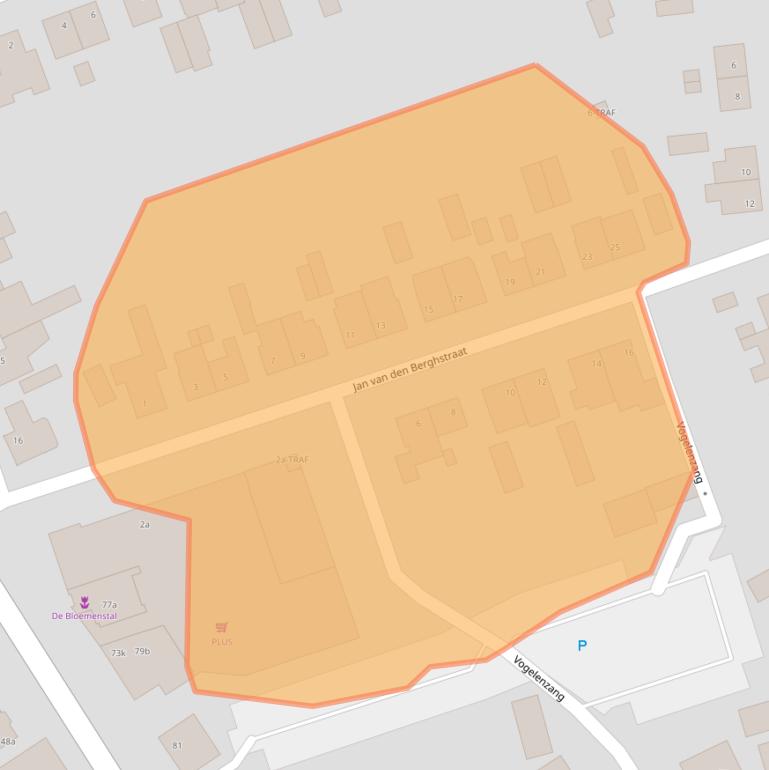 Kaart van postcodegebied 4661KE.