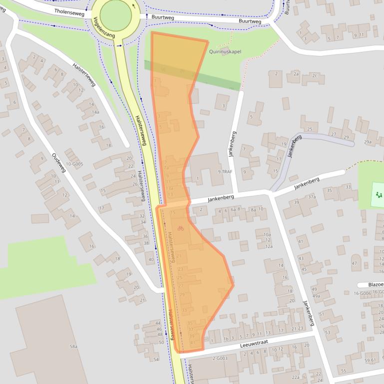 Kaart van postcodegebied 4661KL.