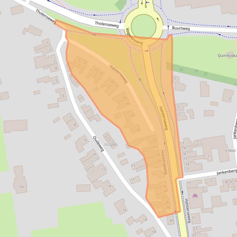 Kaart van postcodegebied 4661KN.