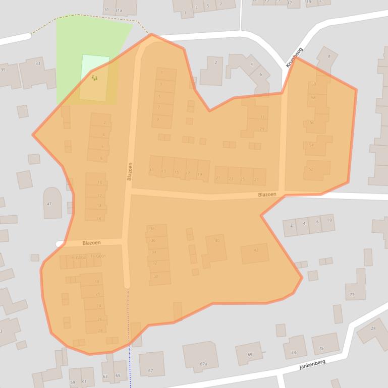 Kaart van postcodegebied 4661KW.