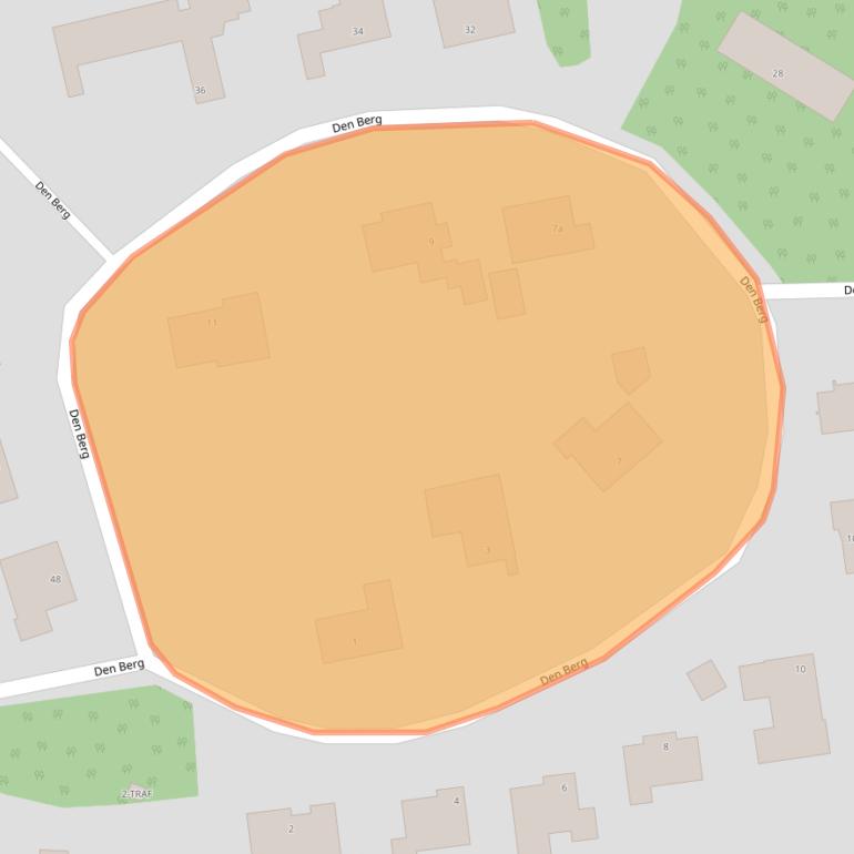 Kaart van postcodegebied 4661KX.