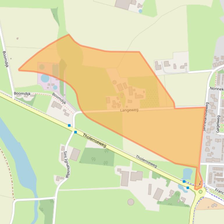 Kaart van postcodegebied 4661PA.