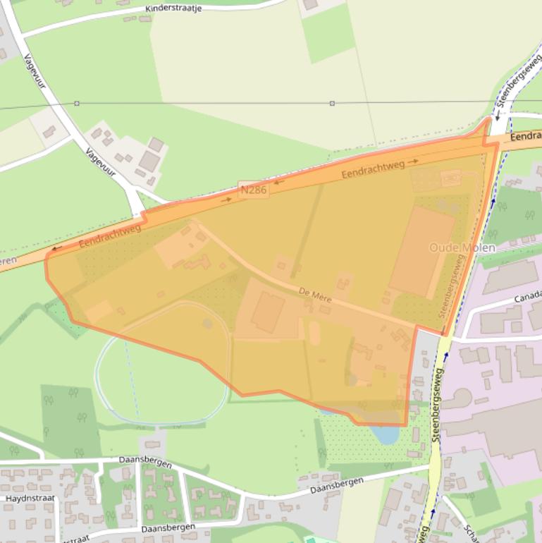 Kaart van postcodegebied 4661PH.