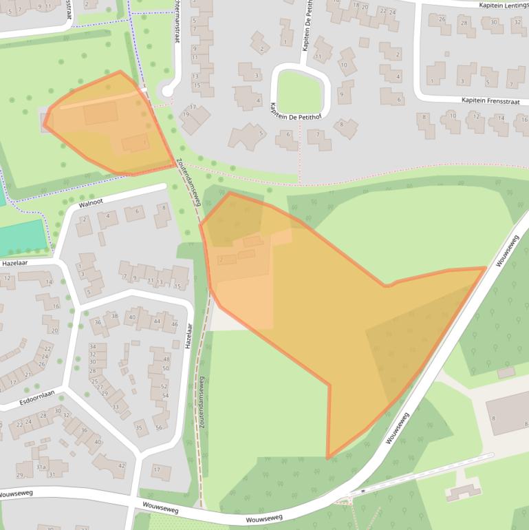 Kaart van postcodegebied 4661PR.