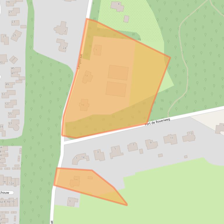 Kaart van postcodegebied 4661PS.