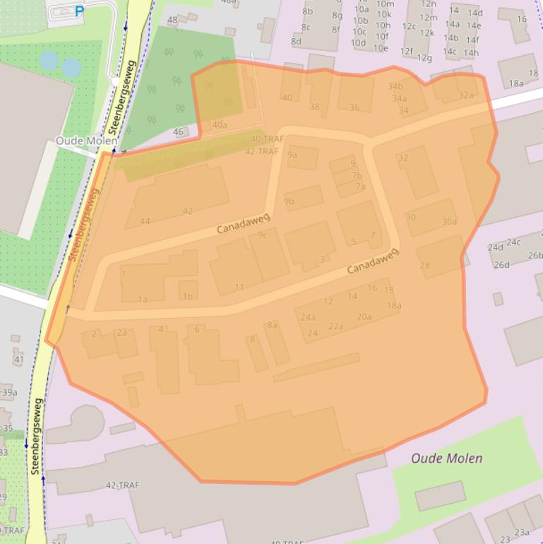 Kaart van postcodegebied 4661PZ.