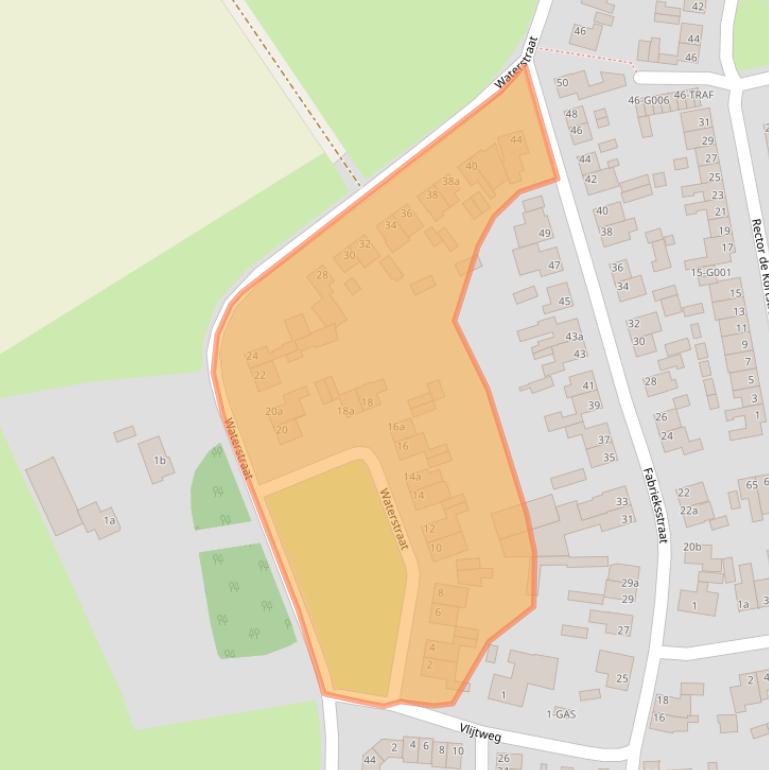 Kaart van postcodegebied 4661RA.